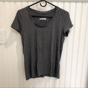 Anthropologie Charcoal grey t shirt